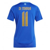 Camiseta Argentina Angel Di Maria #11 Segunda Equipación Replica Copa America 2024 para mujer mangas cortas